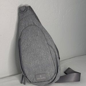 Vera Bradley Sling Bag Grey adjustable straps